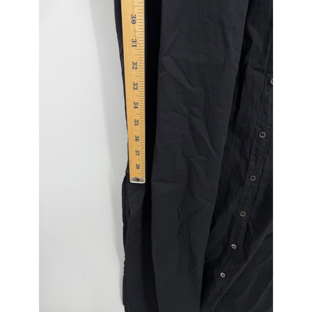 Xirena Boden Dress Womens Large Black Cotton Maxi Button Down Long Sleeve NEW - Picture 8 of 9